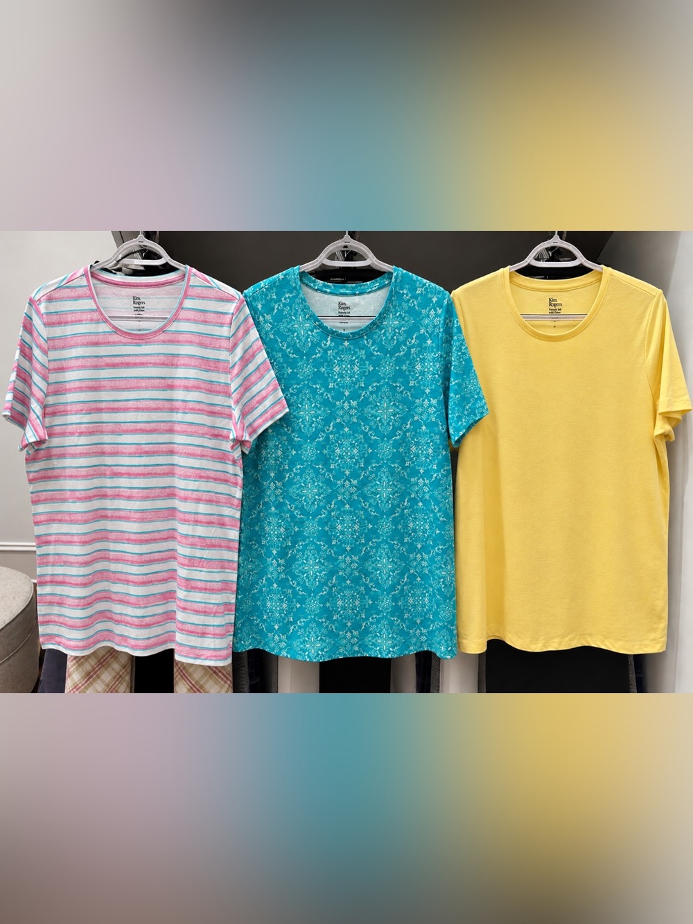 THREE Kim Rogers- Price is for Pink - NWT and Green - Like New. Yellow is Bonus